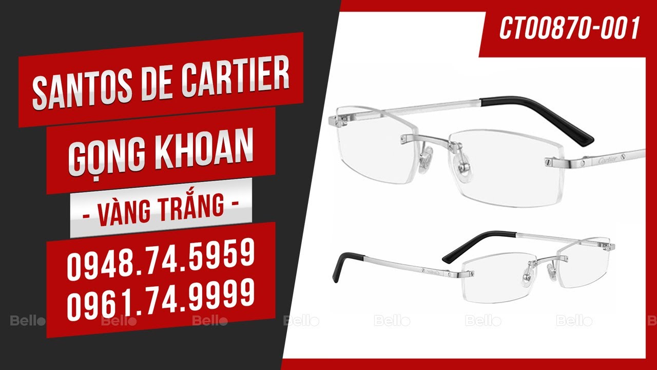 Kính Cartier Ct0195s Santos De Cartier Có Tốt Không, Giá Bao Nhiêu?